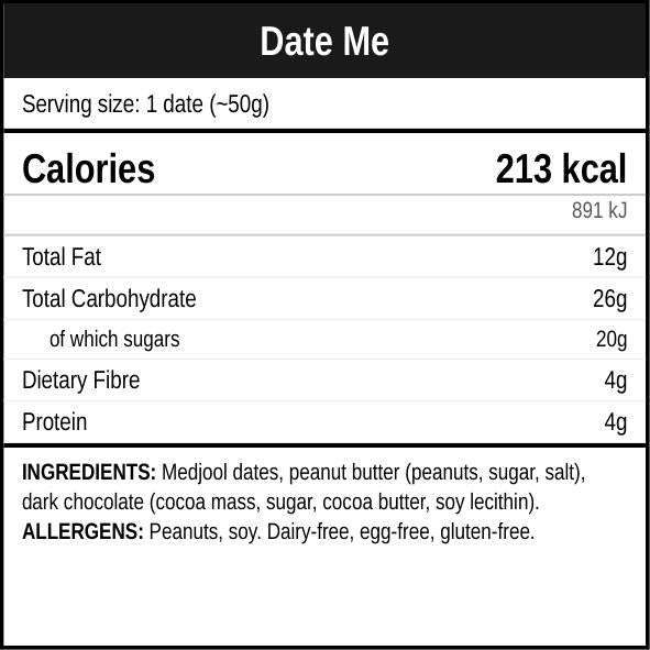 Date Me’s - Chocolate Covered Peanut Buttery Dates