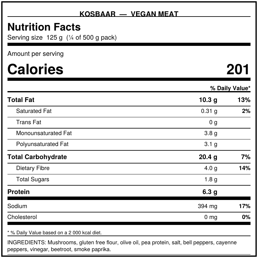 Boerewors - Plant-Based Sausages